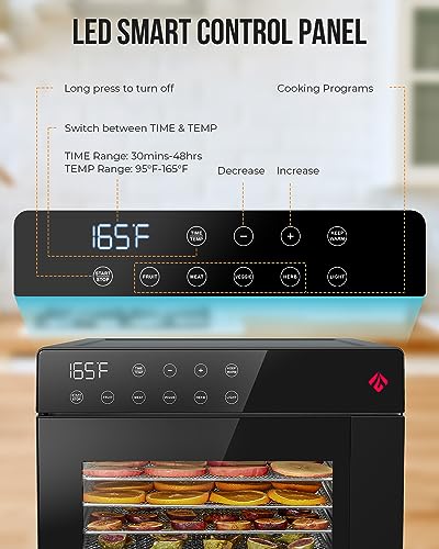 25QT Stainless Steel Dehydrator with 8 Trays - Raw Food