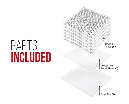 Chefman Electric Food Dehydrator with 6 Trays