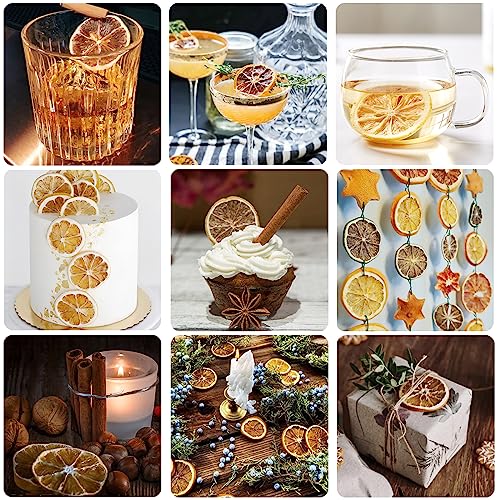 Dried Lemon Slices, 8.81oz/250g, 120+ Pieces, Cocktail & Cake