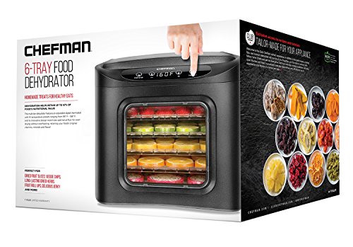 Chefman Electric Food Dehydrator with 6 Trays