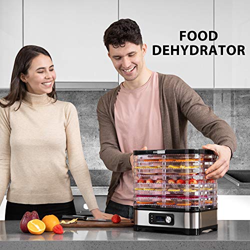 VIVOHOME 400W 8-Tray Electric Food Dehydrator with Timer