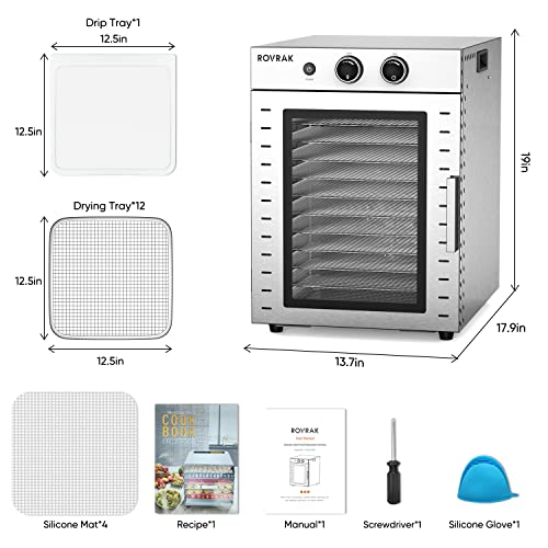 ROVRAk Stainless Steel Dehydrator with Adjustable Timer