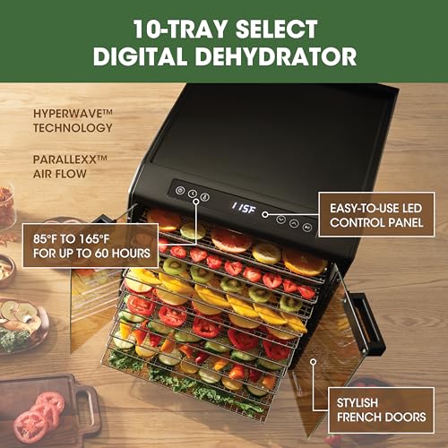 10-Tray Excalibur Electric Dehydrator with Adjustable Temperature Control