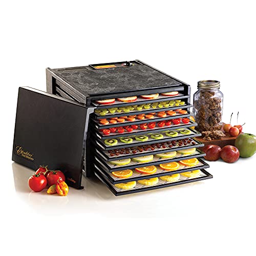 9 Tray 600W Excalibur Electric Food Dehydrators, Black