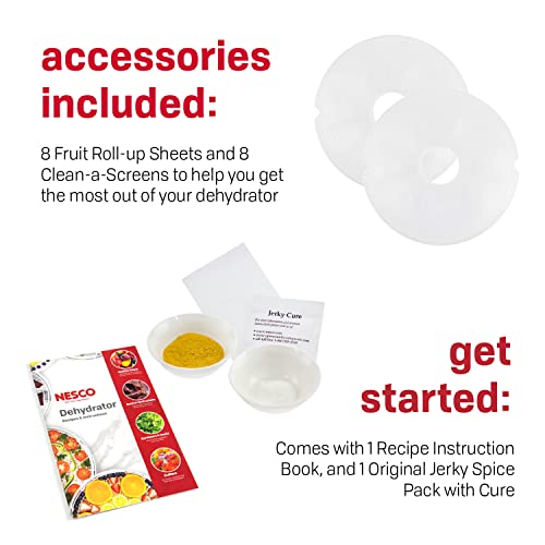 NESCO Gardenmaster Pro Dehydrator, 8 Trays, White