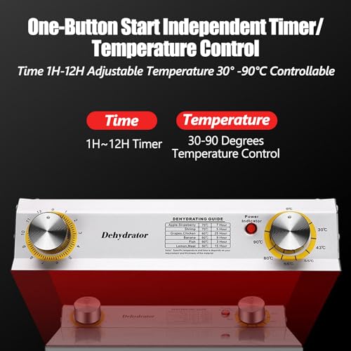 Large-capacity 18-Tray Commercial Food Dehydrator, 360° Machine