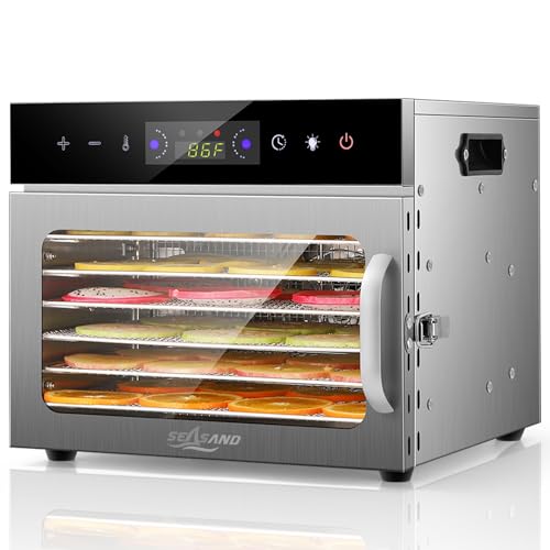 SEASAND Raw Food Dehydrator | 6 Stainless Steel Trays