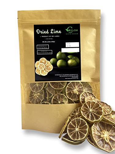Raw Dried Lime Slices for Cocktails (3.5oz)