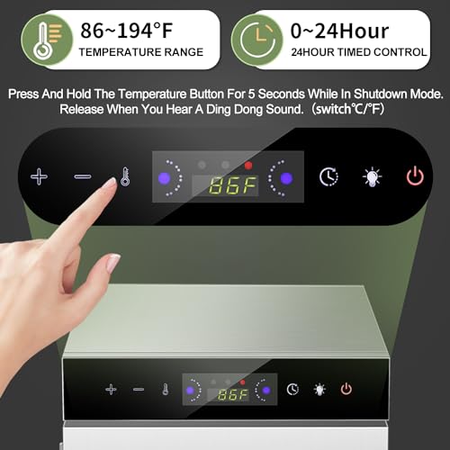 SEASAND Raw Food Dehydrator | 6 Stainless Steel Trays