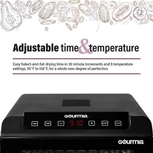 Gourmia GFD1680 Electric Food Dehydrator - 6 Trays