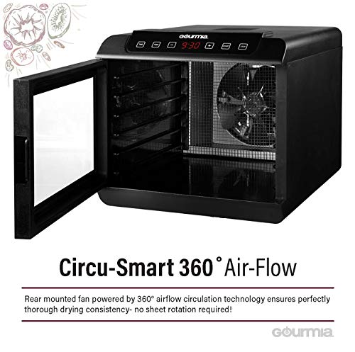 Gourmia GFD1680 Electric Food Dehydrator - 6 Trays