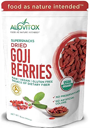 16 oz Organic Goji Berries | Vegan, Gluten-Free, Raw