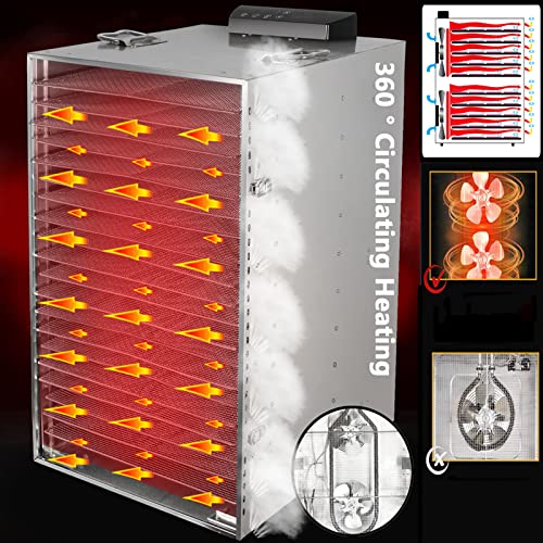 Iproods Stainless Steel Food Dehydrator with 20 Trays