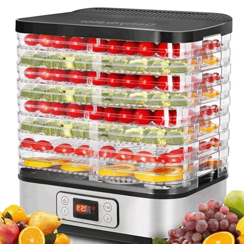 400W 8-Tray Fruit and Meat Dehydrator, BPA-Free
