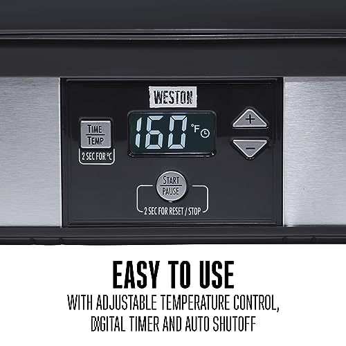 Weston Digital Food Dehydrator with 6 Stackable Trays