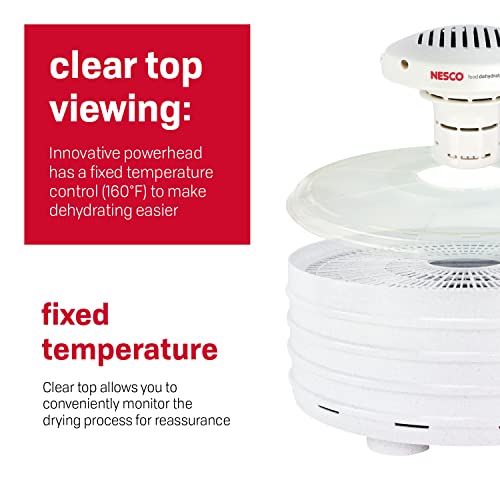 Raw Food Dehydrator, 4 Trays, Speckled White