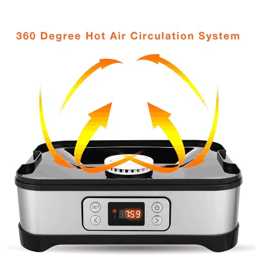 400W 8-Tray Fruit and Meat Dehydrator, BPA-Free
