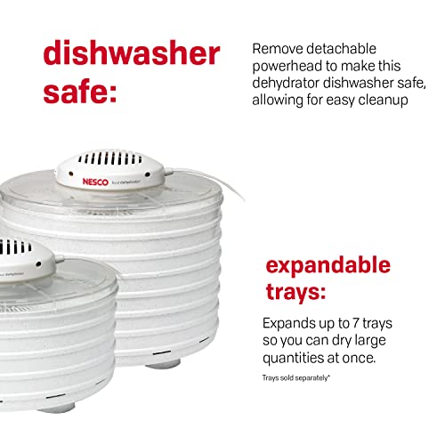 Raw Food Dehydrator, 4 Trays, Speckled White