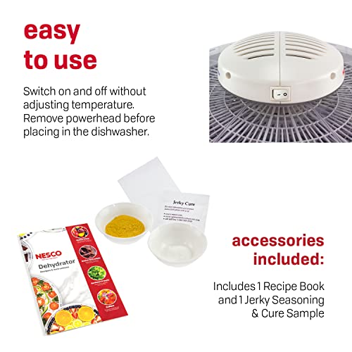 Raw Food Dehydrator, 4 Trays, Speckled White