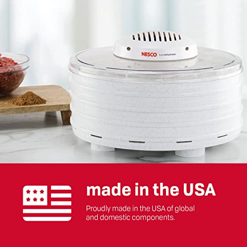 Raw Food Dehydrator, 4 Trays, Speckled White