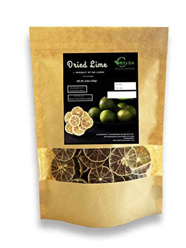 Raw Dried Lime Slices for Cocktails (3.5oz)