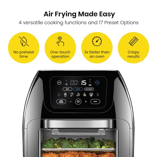 CHEFMAN 10L Multifunctional Air Fryer with 17 Presets
