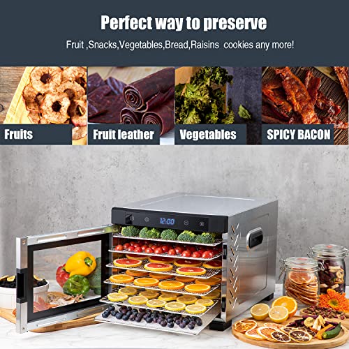 NutriChef 600-Watt Food Dehydrator with 6 Trays