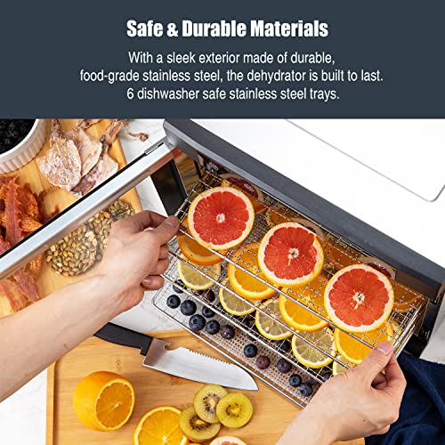 NutriChef 600-Watt Food Dehydrator with 6 Trays