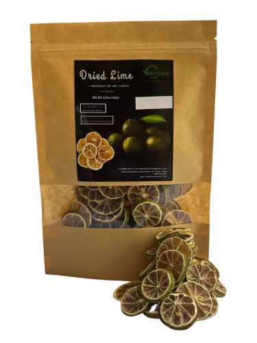 Raw Dried Lime Slices for Cocktails (3.5oz)