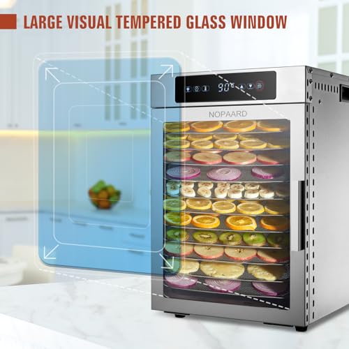 Commercial 12-Tray Stainless Steel Food Dehydrator