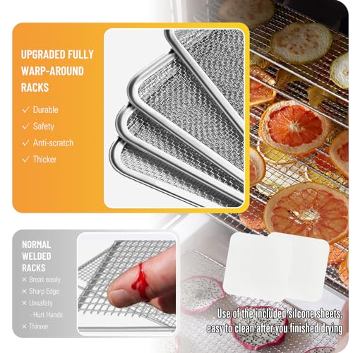 Commercial 12-Tray Stainless Steel Food Dehydrator