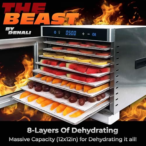 Denali BEAST 8-Layer Stainless Steel Dehydrator | 100 Recipes