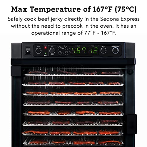 Tribest Sedona Express Digital Food Dehydrator in Black