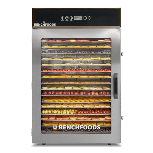 16-Tray Commercial Food Dehydrator | Stainless Steel | Energy Efficient