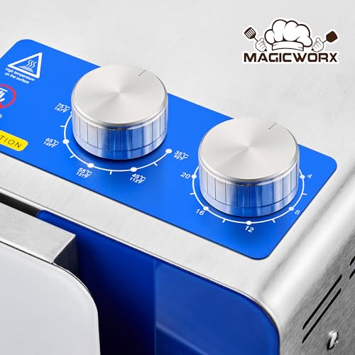 8-Tray Stainless Steel Food Dehydrator with Timer & Temp