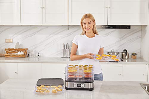 400W Electric Dehydrator Machine with 8 Trays, Digital Timer