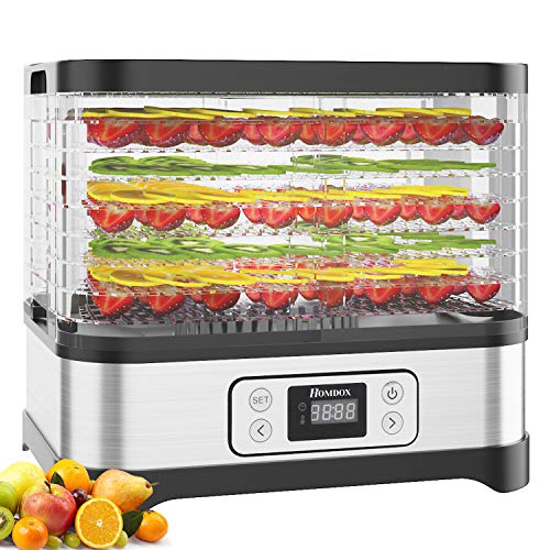 400W Electric Dehydrator Machine with 8 Trays, Digital Timer