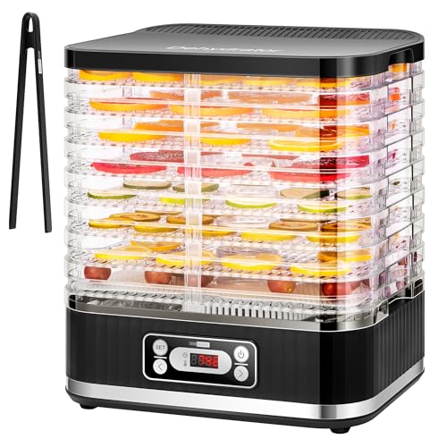 VIVOHOME Electric 8-Tray Food Dehydrator with Digital Timer