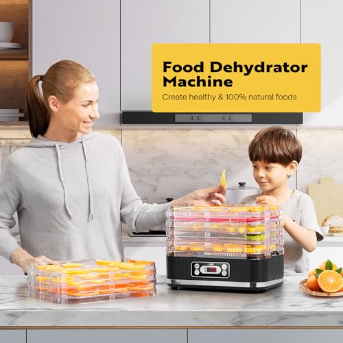 VIVOHOME Electric 8-Tray Food Dehydrator with Digital Timer