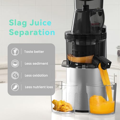 Powerful 4.1-inch Masticating Juicer Machines for Raw Food