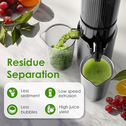 4.1" Slow Cold Press Juicer for Raw Foods