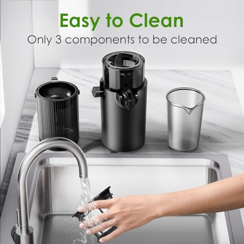 4.1" Slow Cold Press Juicer for Raw Foods