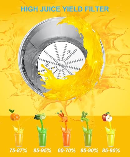 500W Juicer with Wide Mouth for Easy Juice Extraction