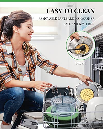 GDOR 1200W Juicer with Titanium Cut Disc, 3" Chute