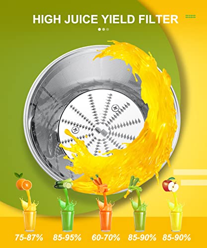 600W Juicer with Wide Chute for Whole Fruits-Veg