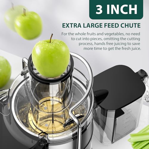 KOIOS 1300W Centrifugal Juicer with 3" Feed Chute