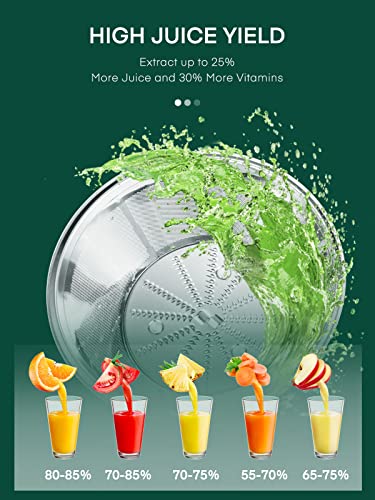 HOUSNAT Juicer Machine for Whole Fruits and Veggies