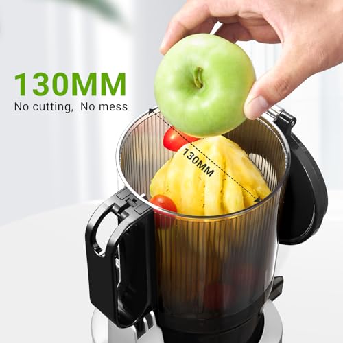 AMZCHEF Self-Feeding Masticating Juicer for Whole Fruits & Vegetables