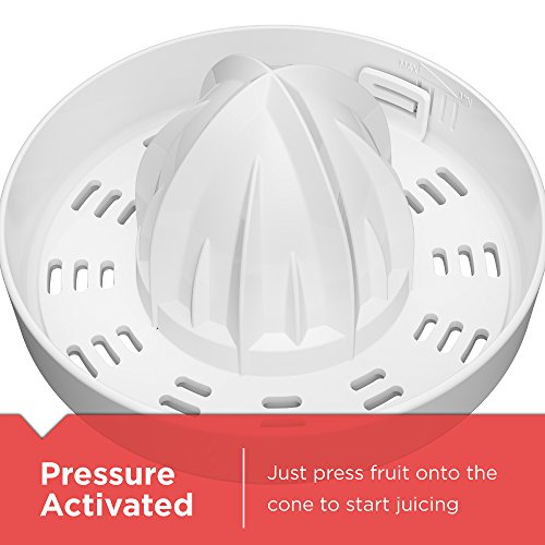 BLACK+DECKER 32oz Citrus Juicer, White, CJ650W, Compact