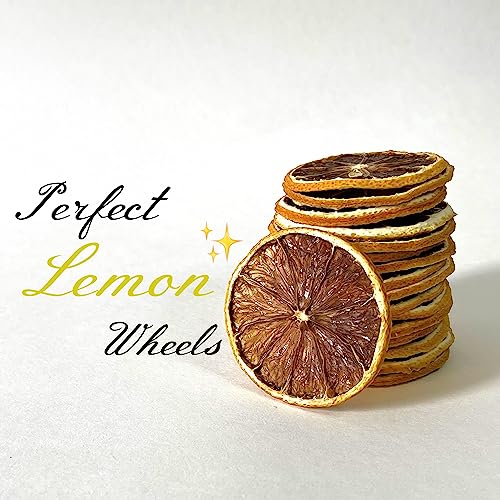Dehydrated Lemon Slices and Wheels for Cocktail Garnish